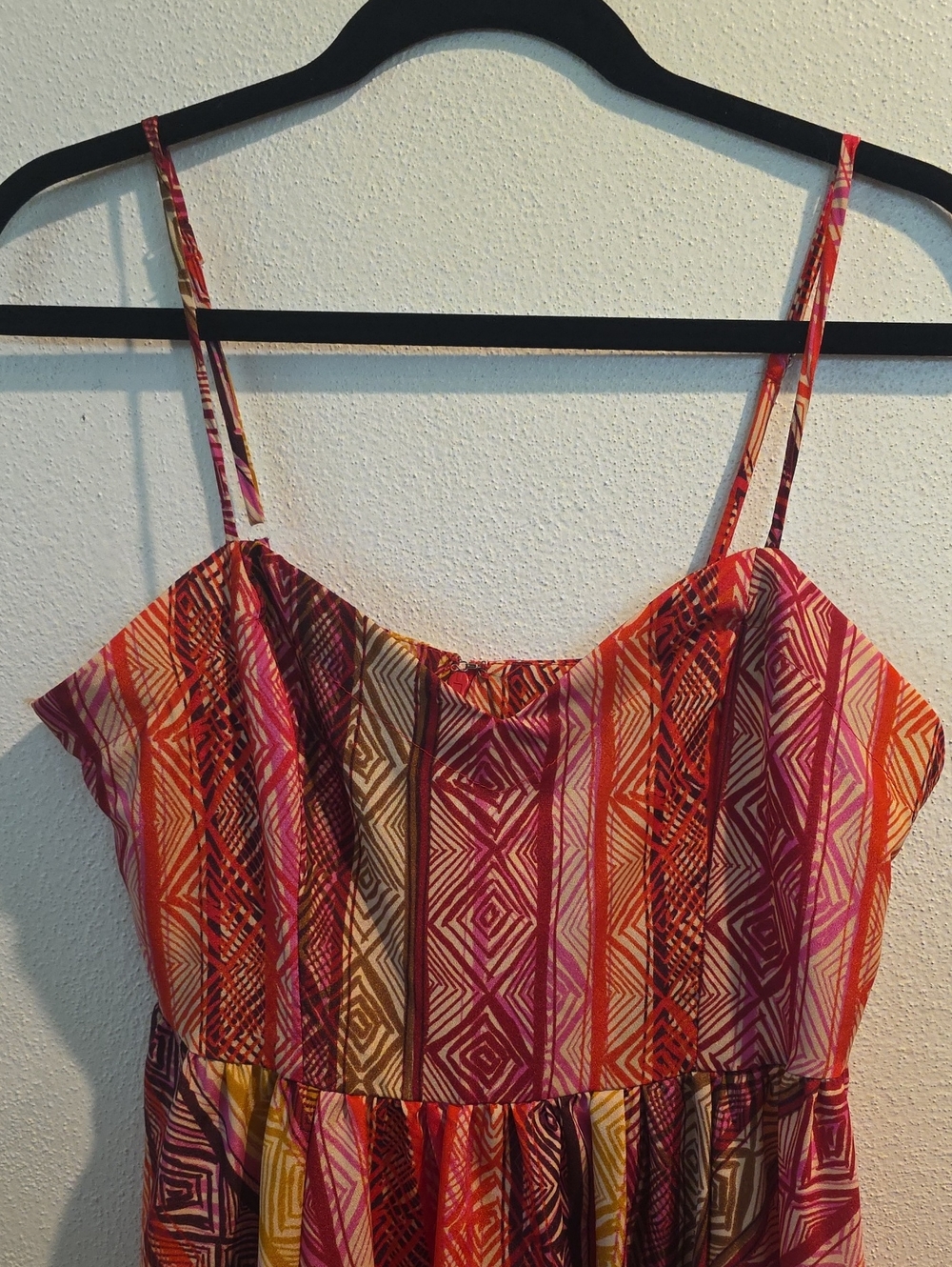 NWT Daytrip Geometric Print Dress With Adjustable Spaghetti Straps - Picture 3 of 10